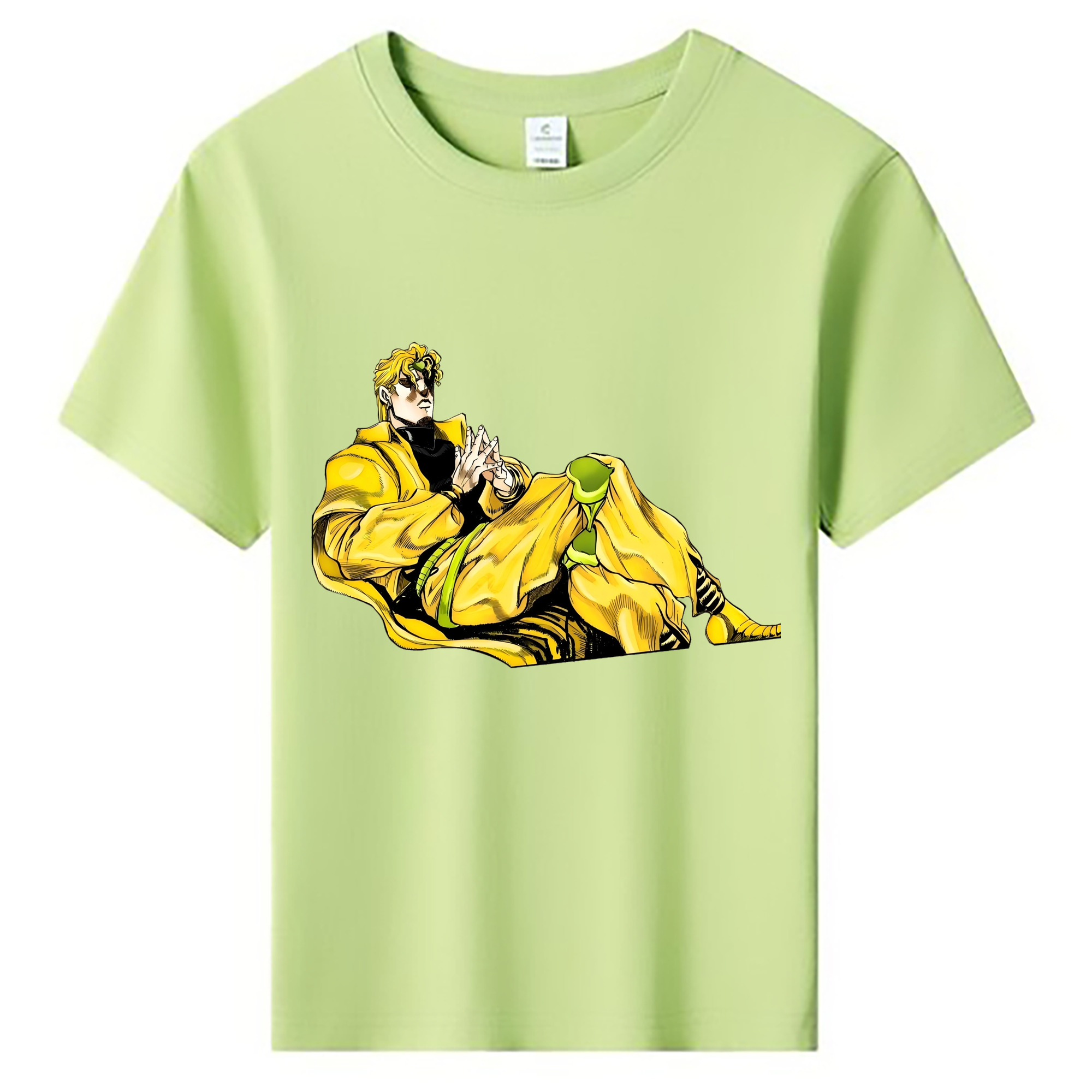 （画像用） ジョジョの奇妙な冒険 ディオ?ブランドー JoJo's Bizarre Adventure Dio Brando 綿100％キッズTシャツ（フロントプリント）